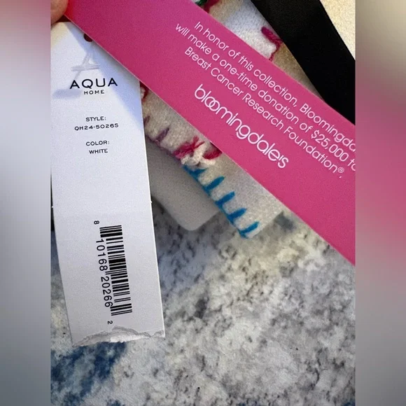 Aqua x Kerri Rosenthal Love Rules Embroidered Throw Blanket and Pillow - Picture 11 of 12